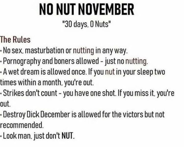 No nut november edging