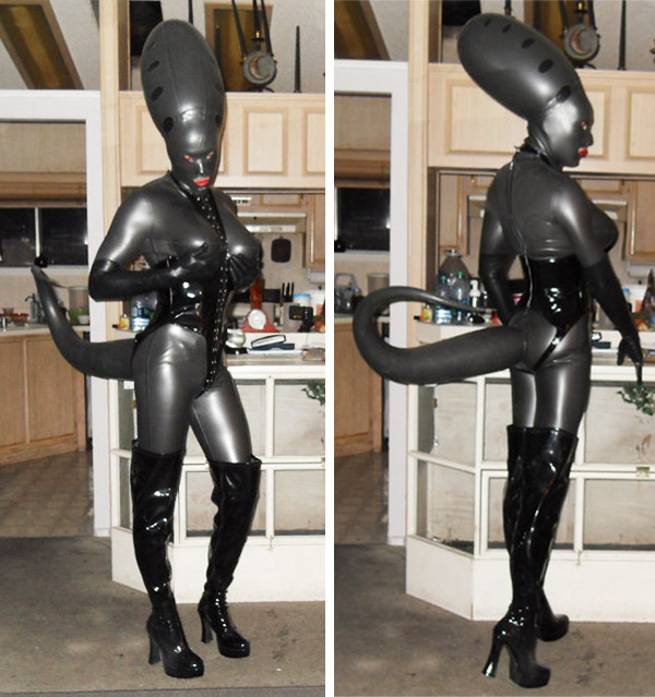 best of Latex catsuit inflatable