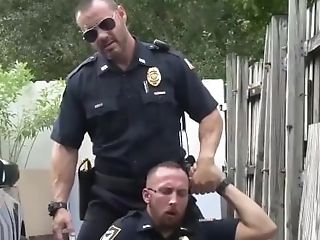 Black cop blowjob and police