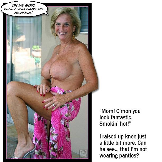 best of Nude caption hot mom